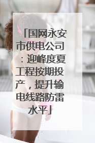 国网永安市供电公司：迎峰度夏工程按期投产，提升输电线路防雷水平