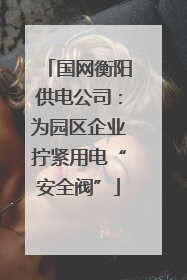 国网衡阳供电公司：为园区企业拧紧用电“安全阀”