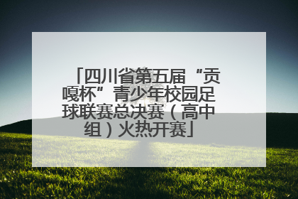 四川省第五届“贡嘎杯”青少年校园足球联赛总决赛（高中组）火热开赛