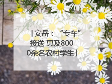 安岳：“专车”接送 惠及8000余名农村学生