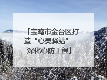 宝鸡市金台区打造“心灵驿站” 深化心防工程