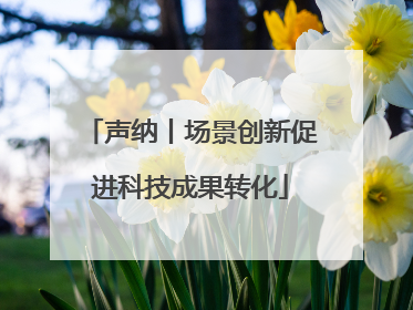 声纳丨场景创新促进科技成果转化