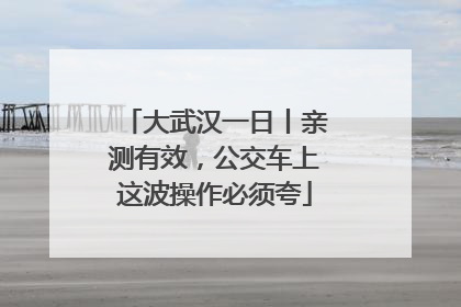 大武汉一日丨亲测有效，公交车上这波操作必须夸