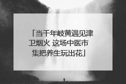 当千年岐黄遇见津卫烟火 这场中医市集把养生玩出花