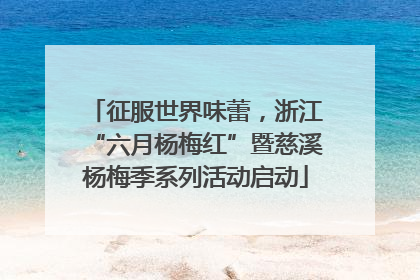 征服世界味蕾，浙江“六月杨梅红”暨慈溪杨梅季系列活动启动