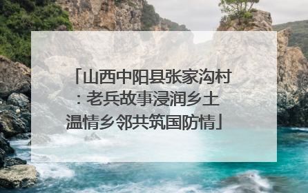 山西中阳县张家沟村：老兵故事浸润乡土 温情乡邻共筑国防情