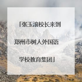 张玉滚校长来到郑州市树人外国语学校教育集团