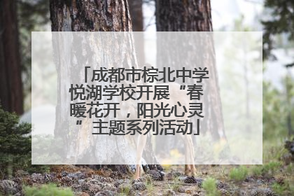 成都市棕北中学悦湖学校开展“春暖花开，阳光心灵”主题系列活动
