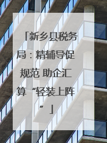 新乡县税务局：精辅导促规范 助企汇算“轻装上阵”