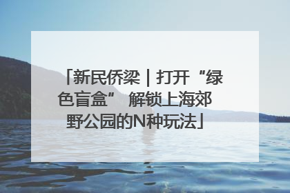 新民侨梁｜打开“绿色盲盒” 解锁上海郊野公园的N种玩法