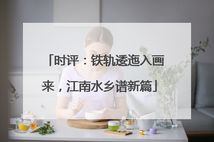 时评：铁轨逶迤入画来，江南水乡谱新篇