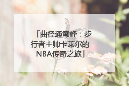 曲径通巅峰：步行者主帅卡莱尔的NBA传奇之旅