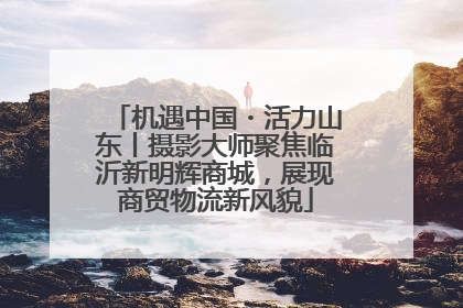 机遇中国・活力山东丨摄影大师聚焦临沂新明辉商城，展现商贸物流新风貌