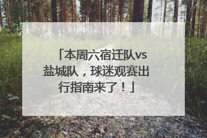 本周六宿迁队vs盐城队，球迷观赛出行指南来了！