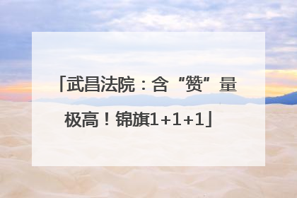 武昌法院：含“赞”量极高！锦旗1+1+1