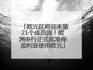 欧元区将迎来第21个成员国！欧洲央行正式批准保加利亚使用欧元