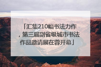 汇集210幅书法力作，第三届副省级城市书法作品邀请展在蓉开幕