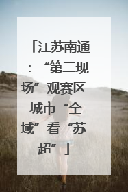 江苏南通：“第二现场”观赛区 城市“全域”看“苏超”