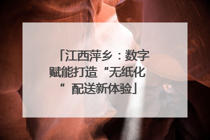 江西萍乡：数字赋能打造“无纸化”配送新体验