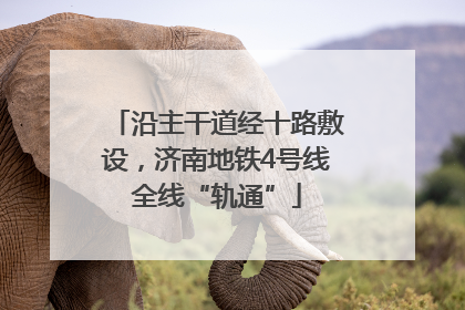 沿主干道经十路敷设，济南地铁4号线全线“轨通”
