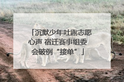 沉默少年吐露志愿心声 宿迁赛事组委会破例“接单”