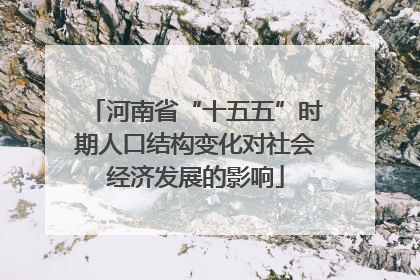 河南省“十五五”时期人口结构变化对社会经济发展的影响