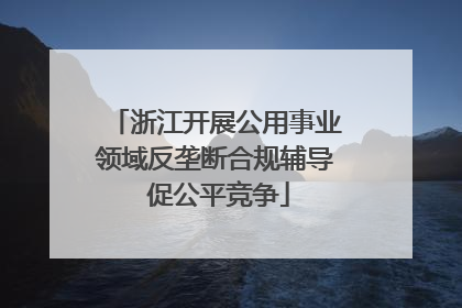 浙江开展公用事业领域反垄断合规辅导 促公平竞争