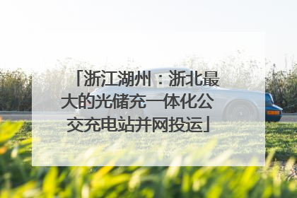 浙江湖州：浙北最大的光储充一体化公交充电站并网投运
