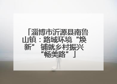 淄博市沂源县南鲁山镇：路域环境“焕新” 铺就乡村振兴“畅美路”
