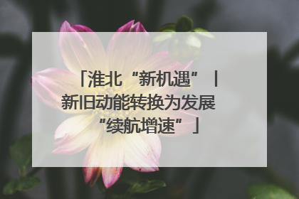 淮北“新机遇”丨新旧动能转换为发展“续航增速”