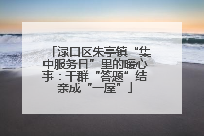渌口区朱亭镇“集中服务日”里的暖心事：干群“答题”结亲成“一屋”