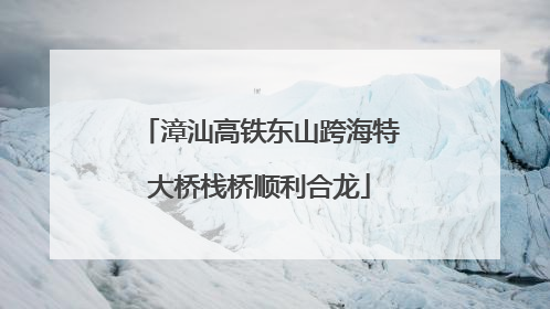 漳汕高铁东山跨海特大桥栈桥顺利合龙