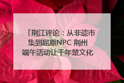 荆江评论：从非遗市集到屈原NPC 荆州端午活动让千年楚文化“破圈”生长