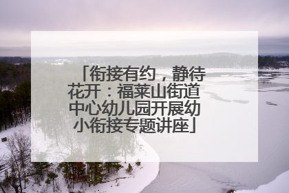 衔接有约，静待花开：福莱山街道中心幼儿园开展幼小衔接专题讲座