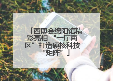 西博会绵阳馆精彩亮相 “一厅两区”打造硬核科技“矩阵”