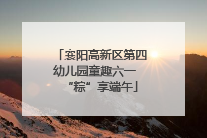 襄阳高新区第四幼儿园童趣六一 “粽”享端午
