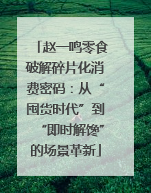 赵一鸣零食破解碎片化消费密码：从“囤货时代”到“即时解馋”的场景革新