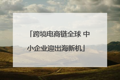 跨境电商链全球 中小企业迎出海新机