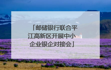 邮储银行联合平江高新区开展中小企业银企对接会