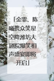 金霏、陈曦携众笑星空降潍坊大剧院爆笑相声盛宴即将开启