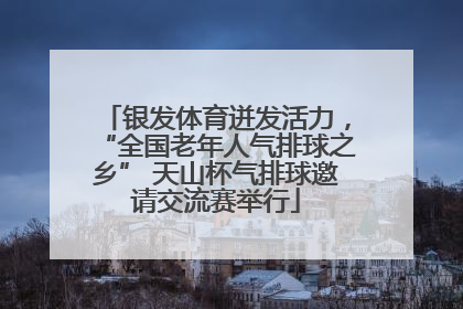 银发体育迸发活力，“全国老年人气排球之乡” 天山杯气排球邀请交流赛举行