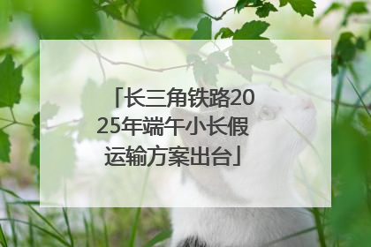 长三角铁路2025年端午小长假运输方案出台