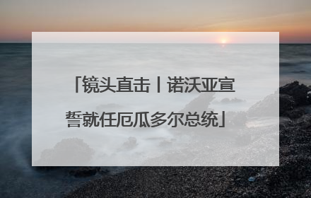 镜头直击丨诺沃亚宣誓就任厄瓜多尔总统