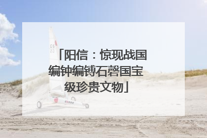 阳信：惊现战国编钟编镈石磬国宝级珍贵文物