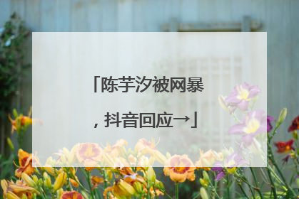 陈芋汐被网暴，抖音回应→