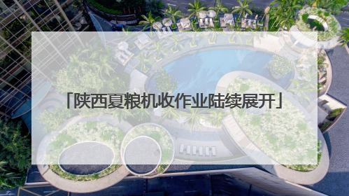 陕西夏粮机收作业陆续展开