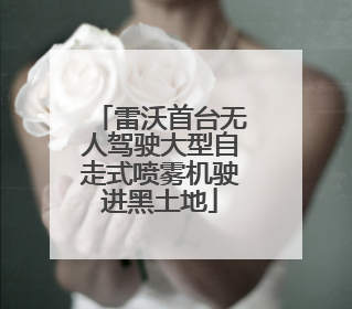雷沃首台无人驾驶大型自走式喷雾机驶进黑土地