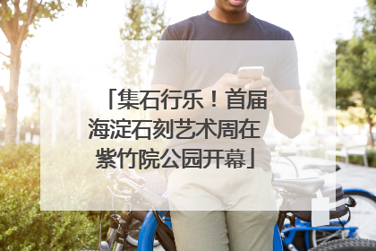 集石行乐！首届海淀石刻艺术周在紫竹院公园开幕