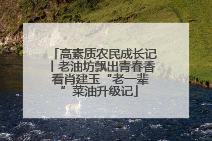 高素质农民成长记丨老油坊飘出青春香 看肖建玉“老一辈”菜油升级记