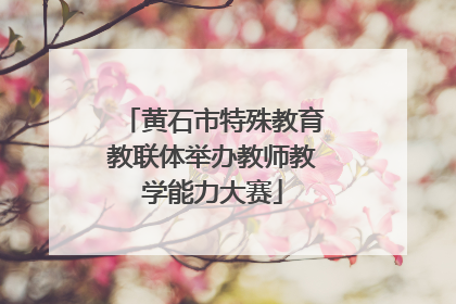 黄石市特殊教育教联体举办教师教学能力大赛